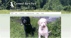 Desktop Screenshot of cornwallnydogpark.com